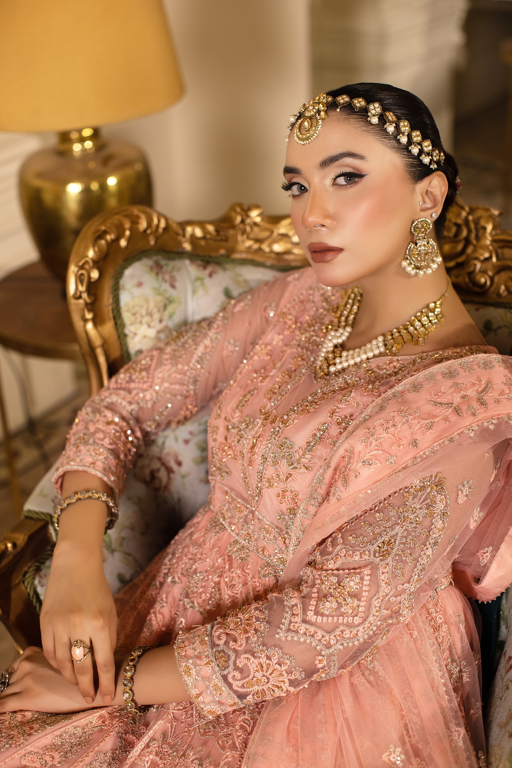 Rosabella Raw Silk Pakistani Formal Dresses - Sidra Aleem - 5