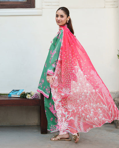 Rose Mist Organza Women Clothing - Roheenaz - 2