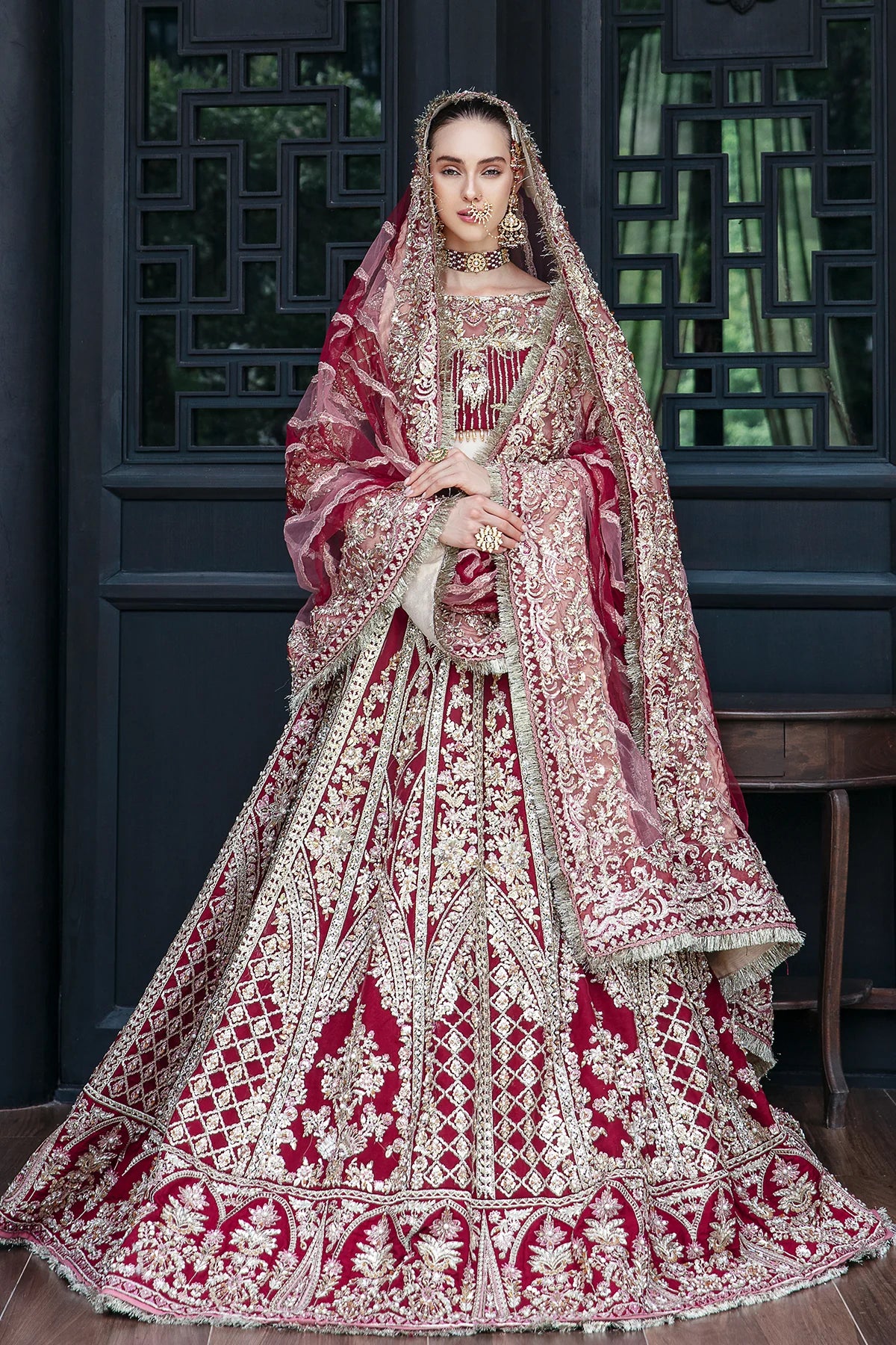 Marigold Embroidered Pakistani Dress