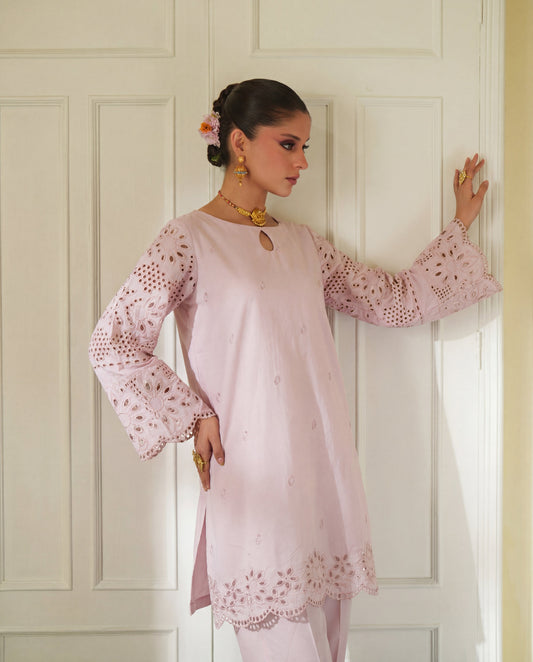 Saamiya Pink Premium Fabric Pakistani Summer Dresses - Sahiba-clothing - 2