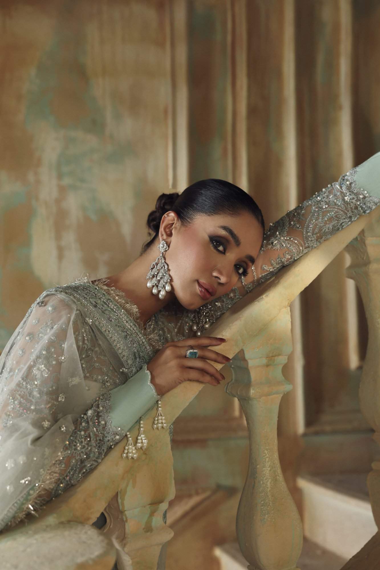 Sarosh Raw Silk Pakistani Formal Dresses - Zyra - 3