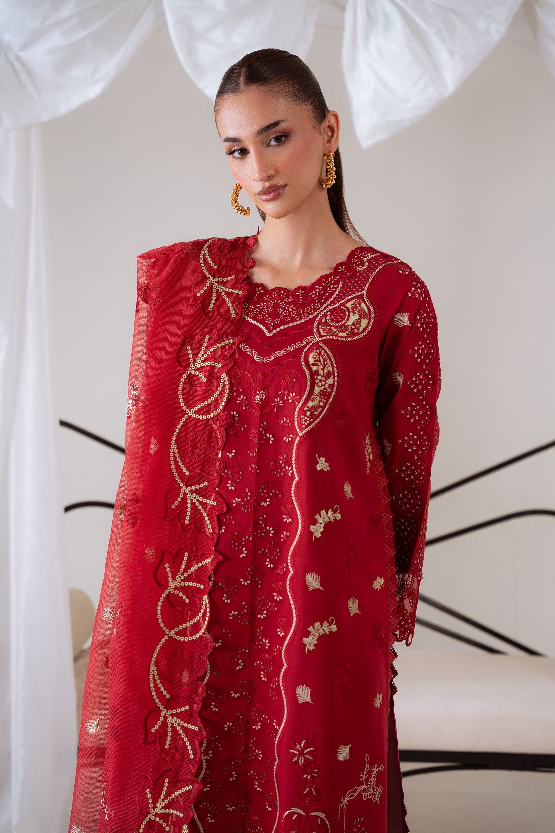 SEHR (AV-07) Karandi Pakistani Summer Dresses - aabyaan - 2