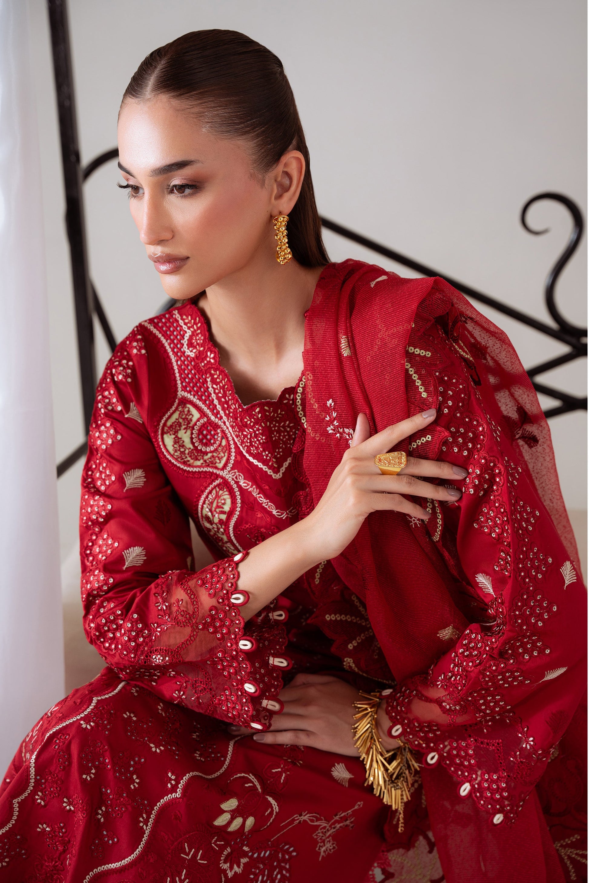 SEHR (AV-07) Karandi Pakistani Summer Dresses - aabyaan - 3