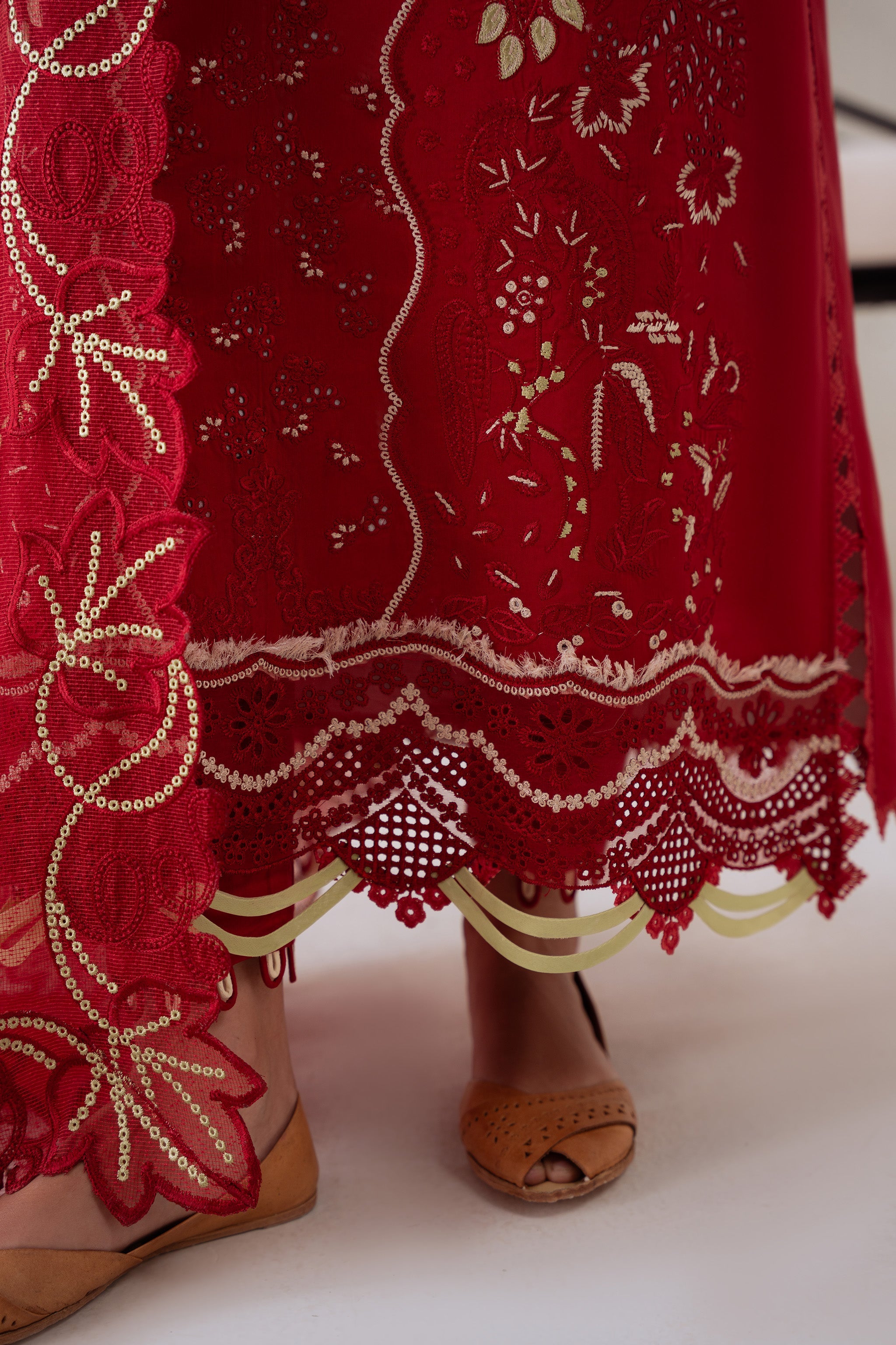 SEHR (AV-07) Karandi Pakistani Summer Dresses - aabyaan - 5