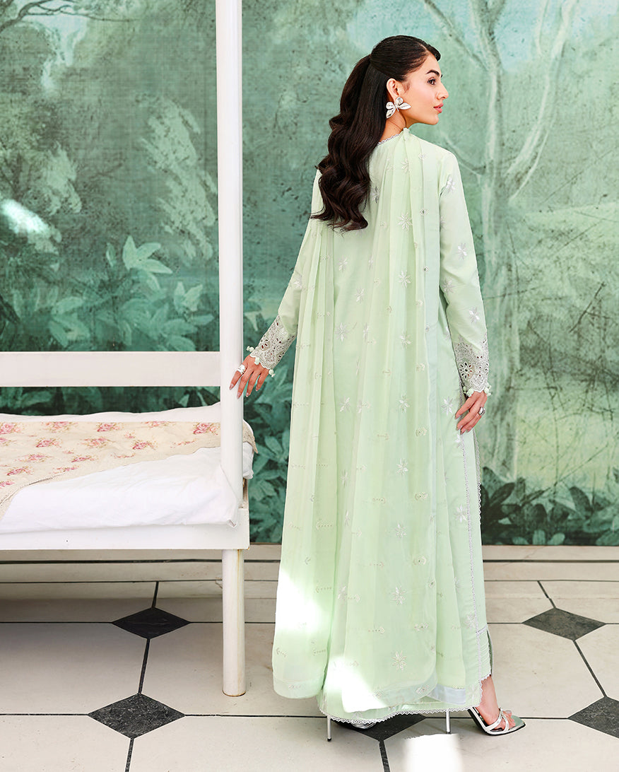 Serene Dusk Organza Women Clothing - Roheenaz - 3
