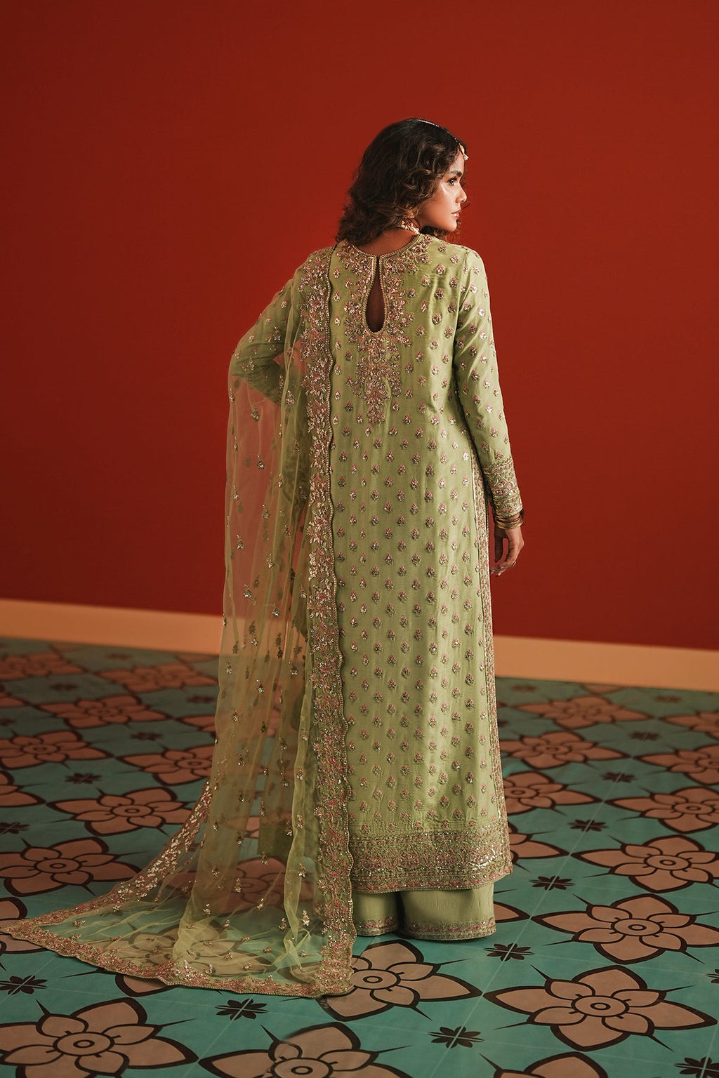 Shahwar Raw Silk Pakistani Formal Dresses - Afrozeh - 2