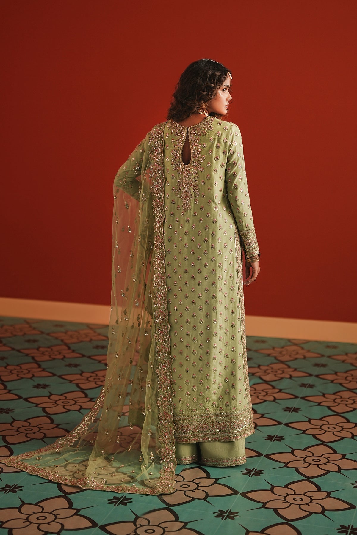 Shahwar Raw Silk Pakistani Formal Dresses - Afrozeh - 2