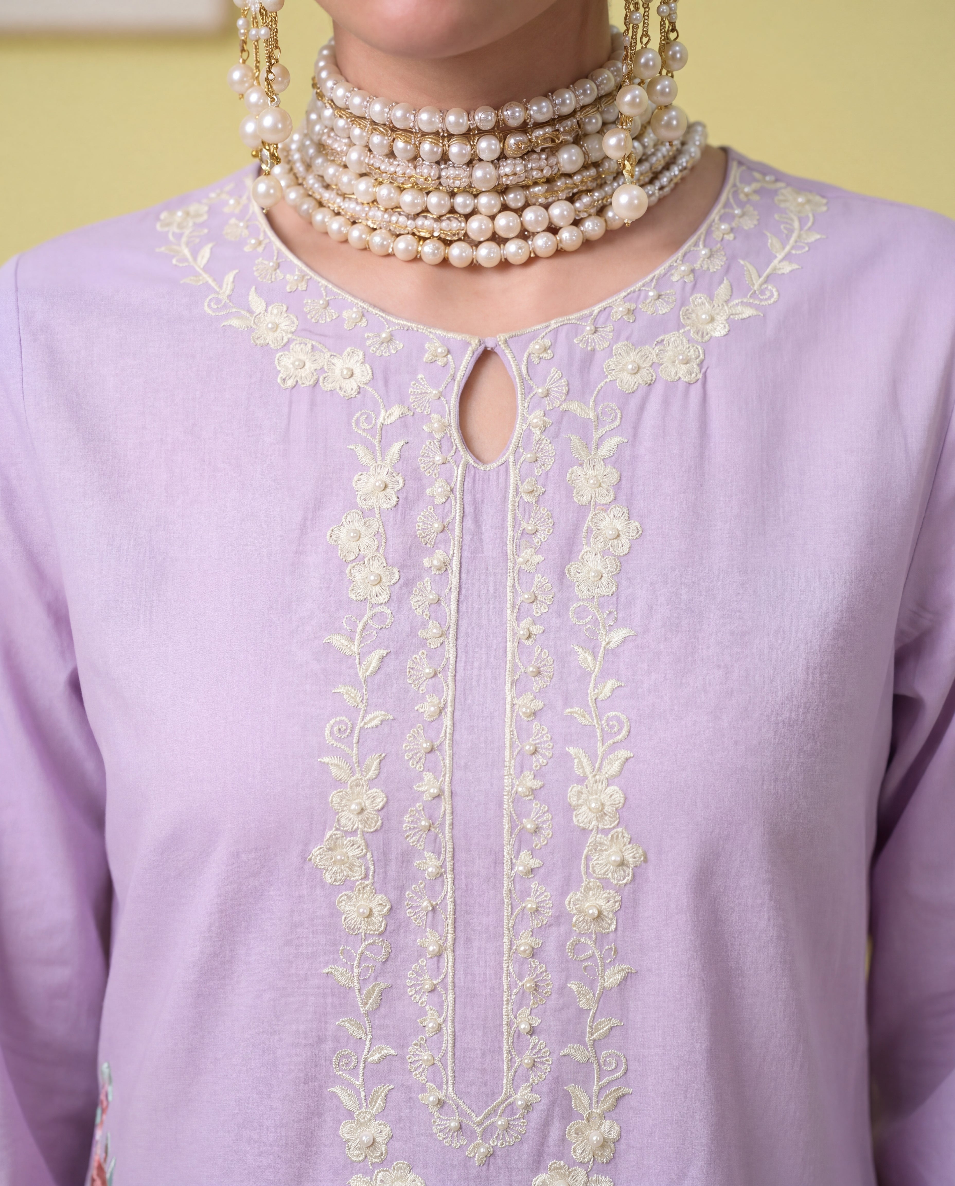 Vasper Lilac Premium Fabric Pakistani Summer Dresses - Sahiba-clothing - 3