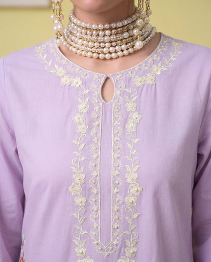 Vasper Lilac Premium Fabric Pakistani Summer Dresses - Sahiba-clothing - 3
