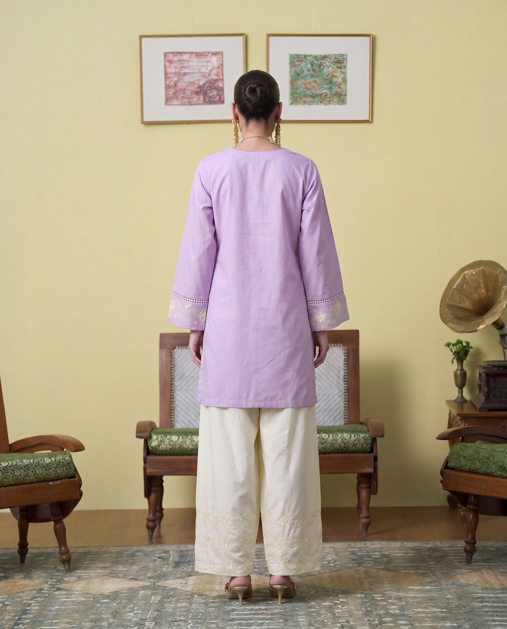 Vasper Lilac Premium Fabric Pakistani Summer Dresses - Sahiba-clothing - 2