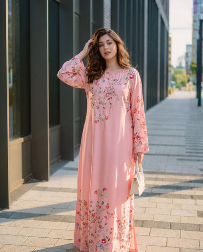 Veil Peach Premium Fabric Pakistani Formal Dresses - Sahiba-clothing - 1