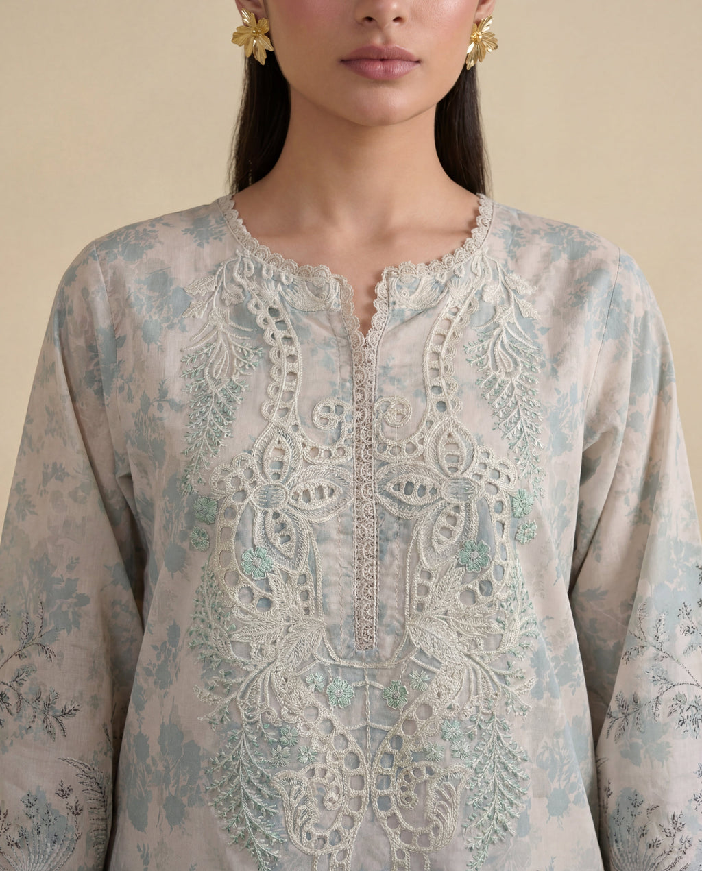 Verdant Premium Fabric Pakistani Summer Dresses - Sahiba-clothing - 3