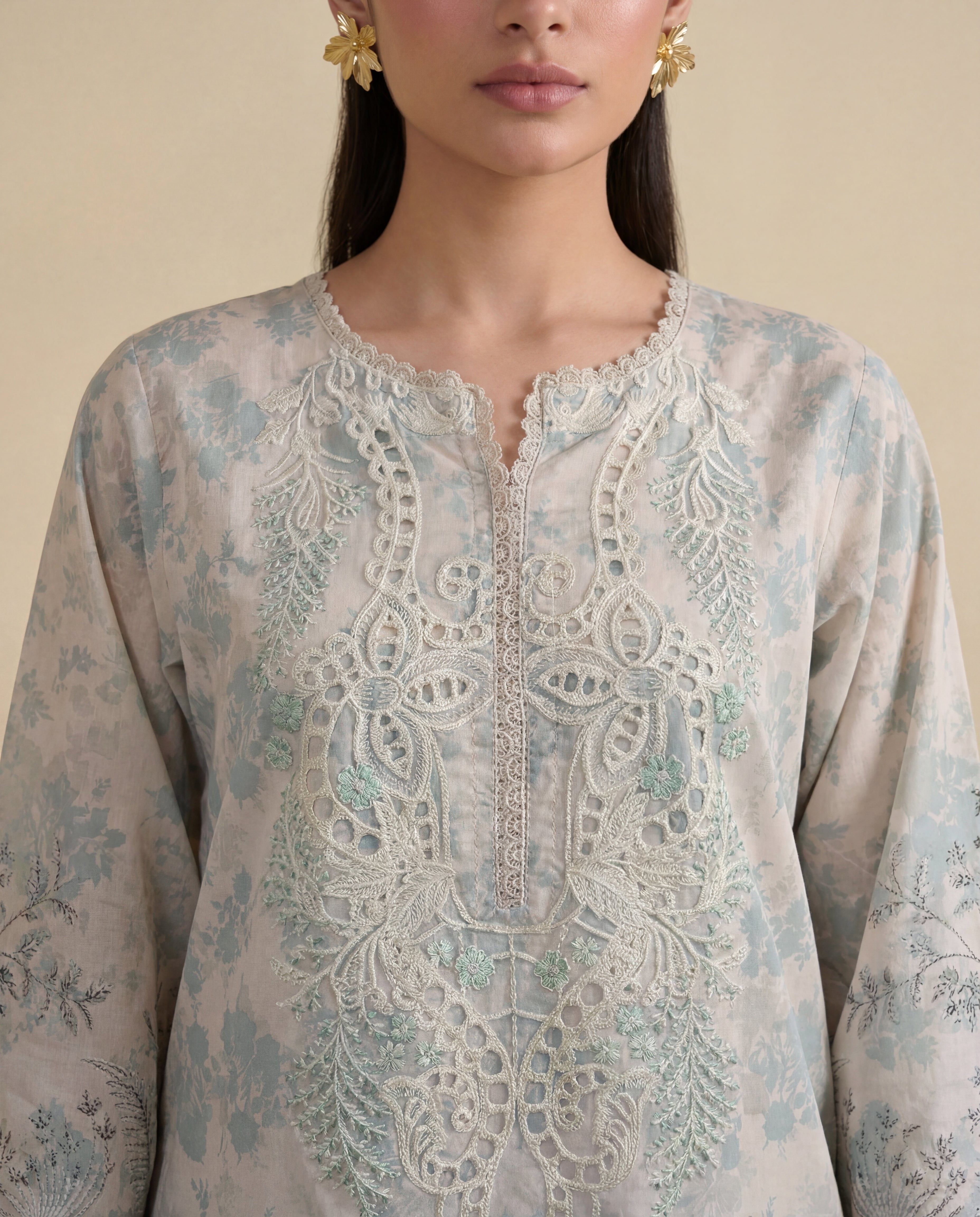 Verdant Premium Fabric Pakistani Summer Dresses - Sahiba-clothing - 3