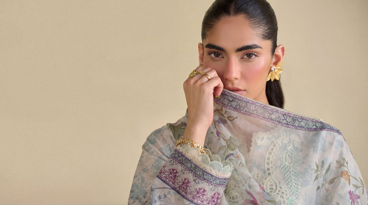Verdant Premium Fabric Pakistani Summer Dresses - Sahiba-clothing - 5