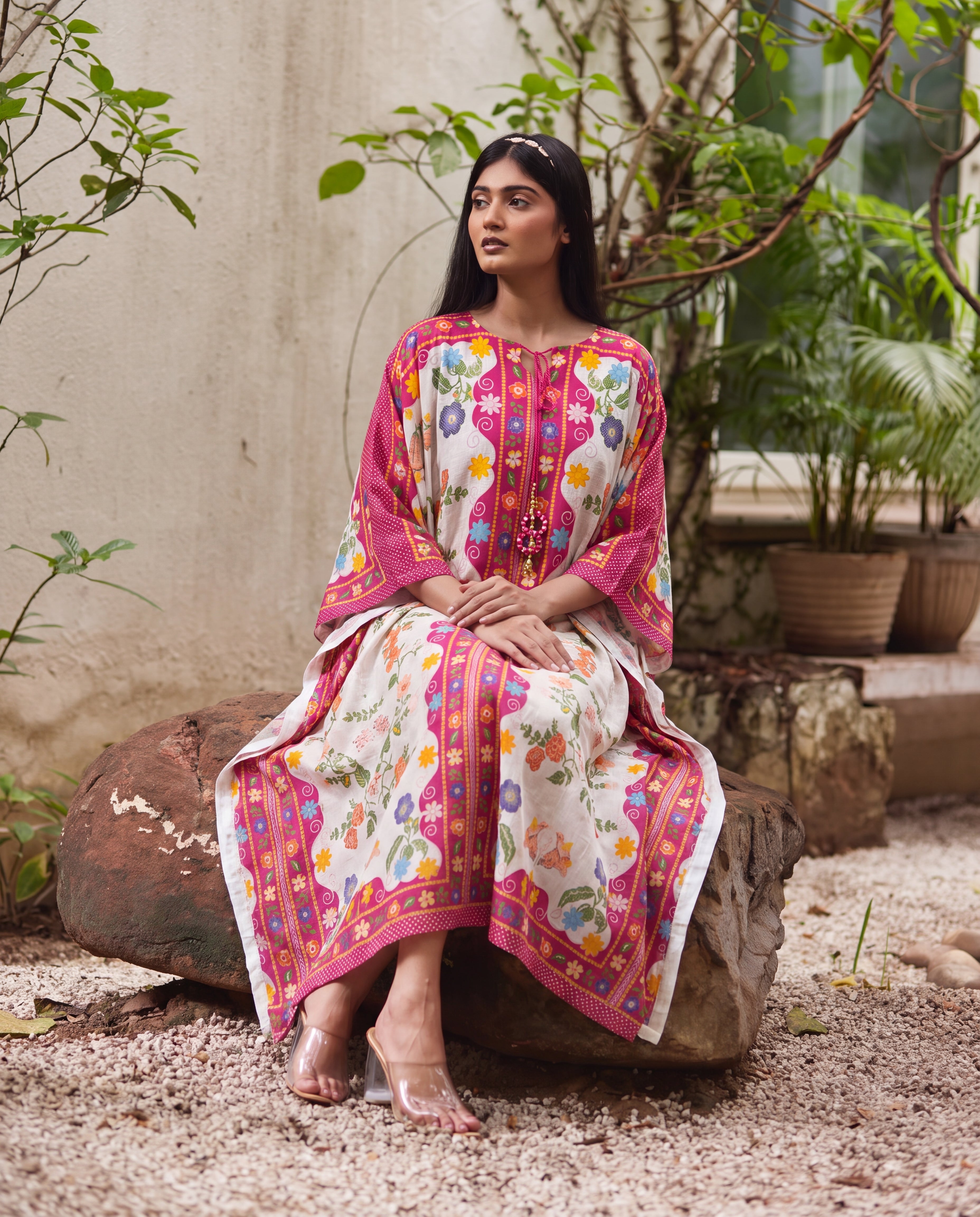 Virtuous Pink Premium Fabric Pakistani Summer Dresses - Sahiba-clothing - 2