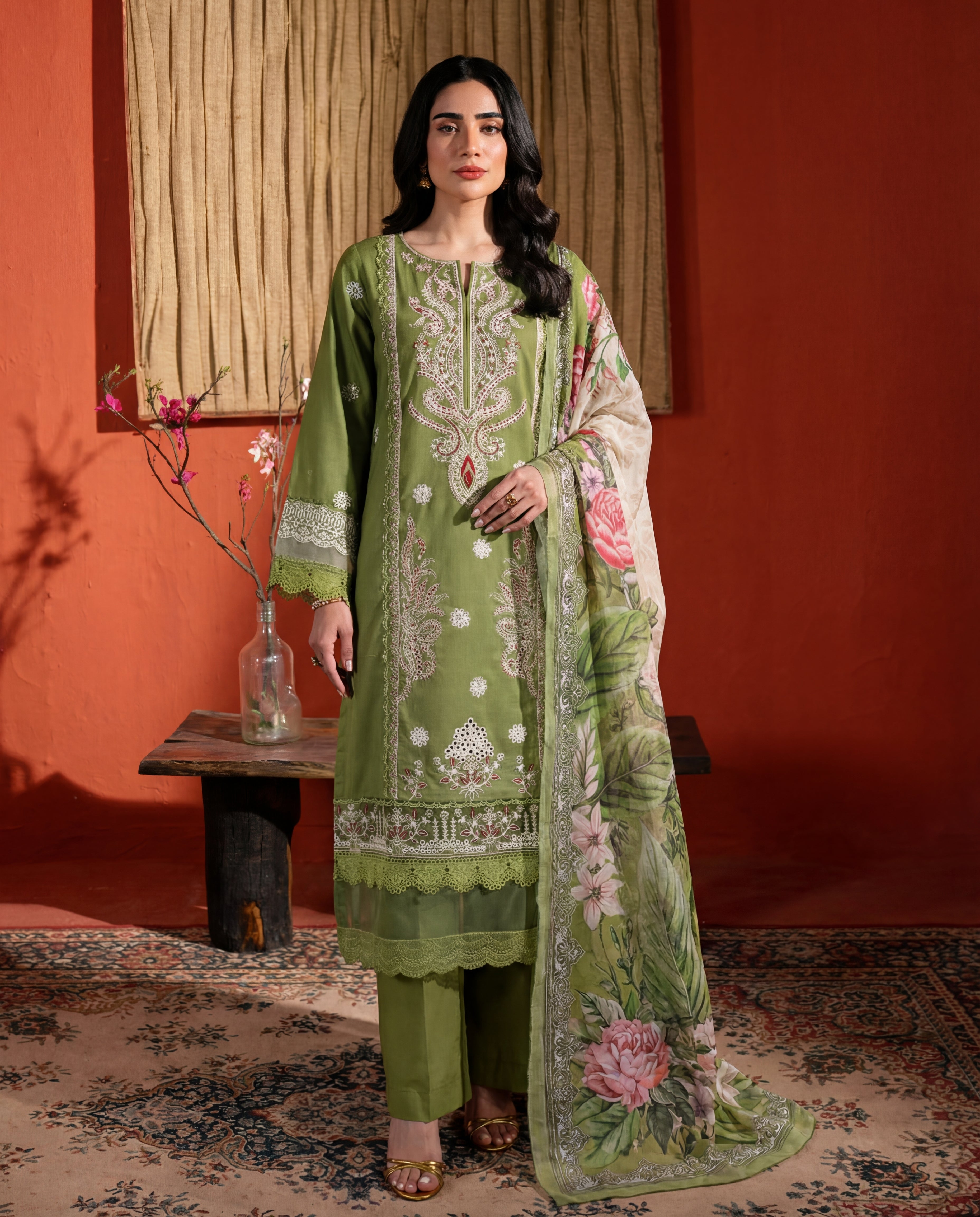 Wateeb Premium Fabric Pakistani Summer Dresses - Sahiba-clothing - 1