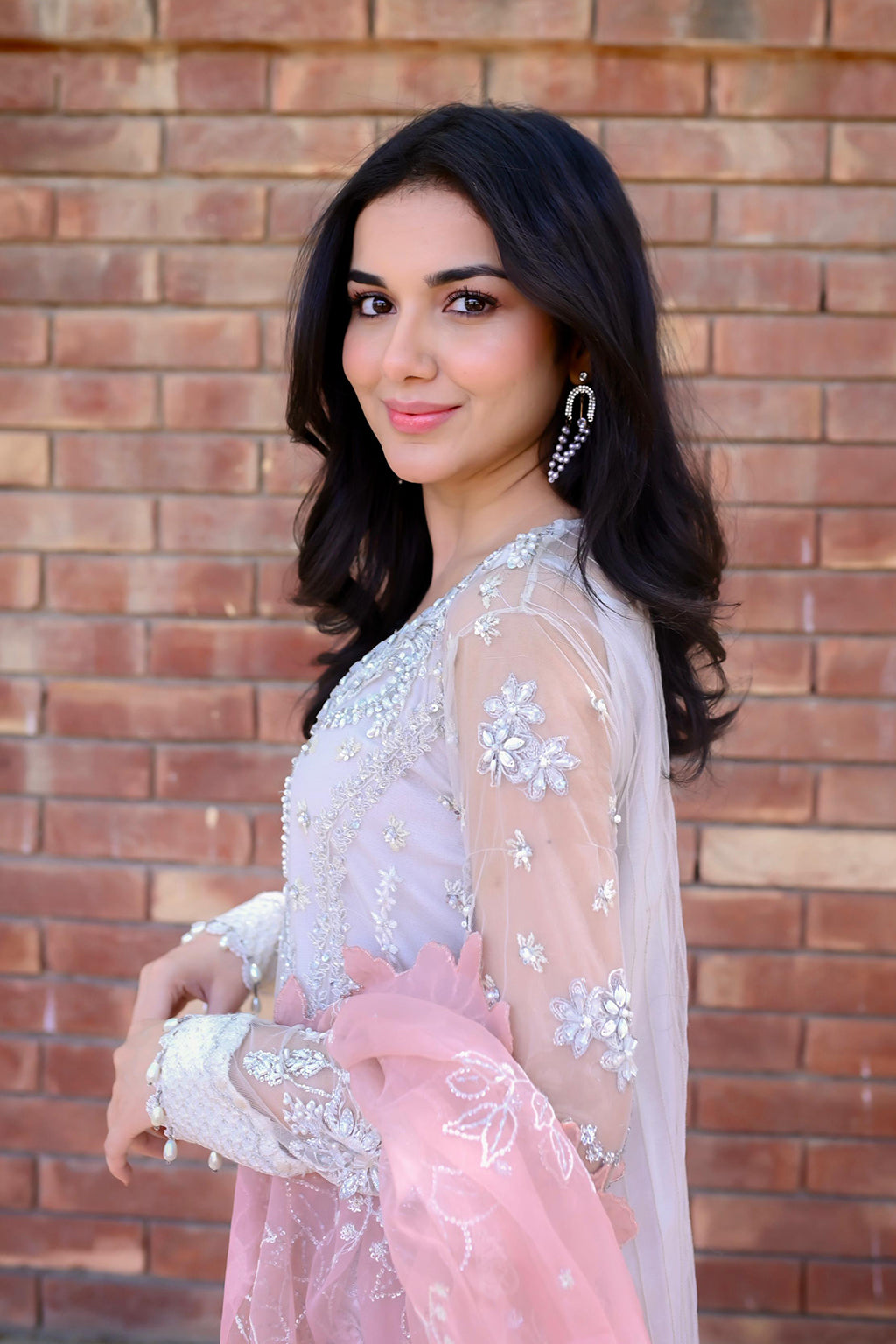 Pearl Wind Raw Silk Pakistani Formal Dresses - Saad Shaikh - 16