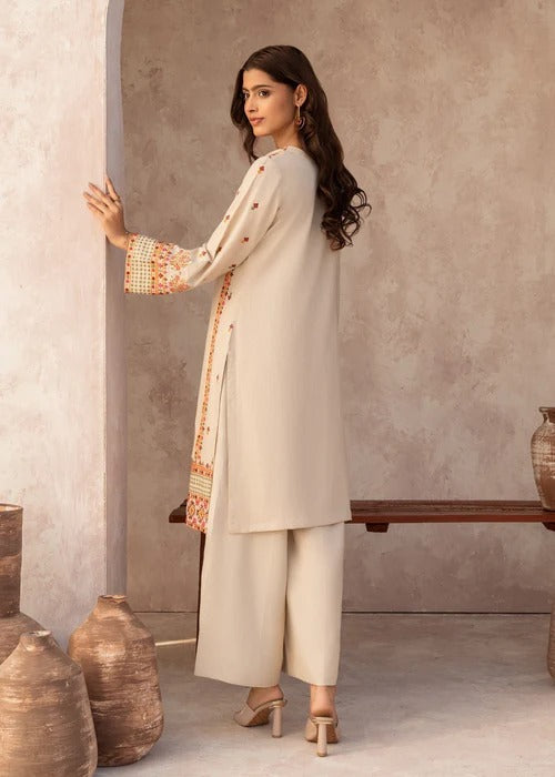 Dilruba - Off White Premium Fabric Pakistani Summer Dresses - Sahiba-clothing - 4
