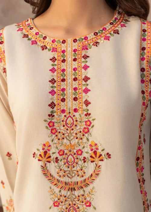 Dilruba - Off White Premium Fabric Pakistani Summer Dresses - Sahiba-clothing - 7