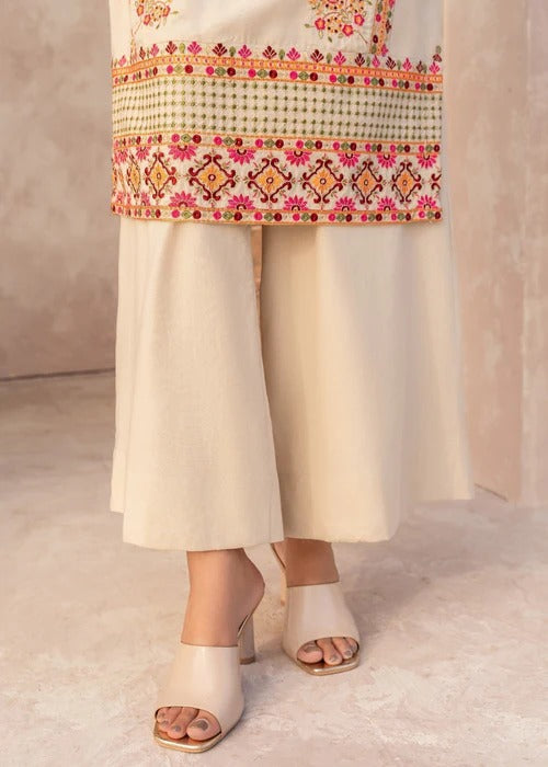 Dilruba - Off White Premium Fabric Pakistani Summer Dresses - Sahiba-clothing - 9