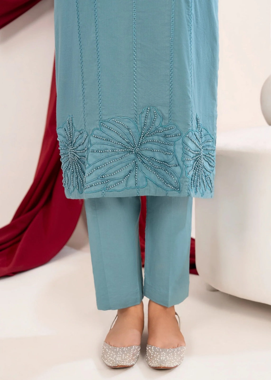 Valentina Frozi Premium Fabric Pakistani Summer Dresses - Sahiba-clothing - 5