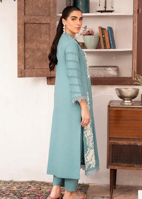 Aquamarine Premium Fabric Pakistani Summer Dresses - Sahiba-clothing - 3