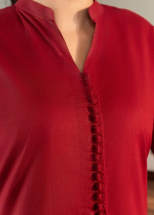 Wine Premium Fabric Pakistani Summer Dresses - Sahiba-clothing - 6