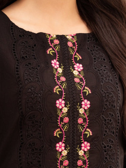 Zigana - Black Premium Fabric Pakistani Summer Dresses - Sahiba-clothing - 6