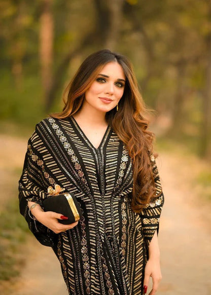 Naira Black Premium Fabric Pakistani Summer Dresses - Sahiba-clothing - 6