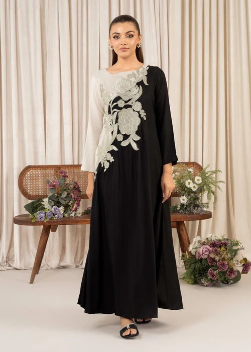 Anaya - Black Premium Fabric Pakistani Winter Dresses - Sahiba-clothing - 1