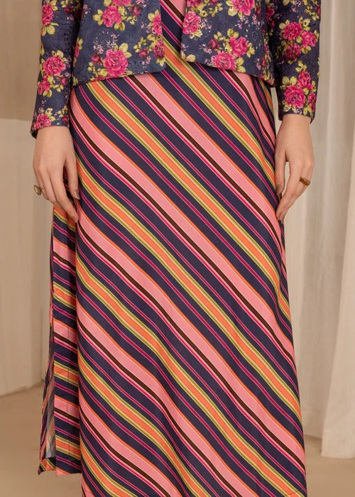 Mandarin Navy Premium Fabric Pakistani Summer Dresses - Sahiba-clothing - 5