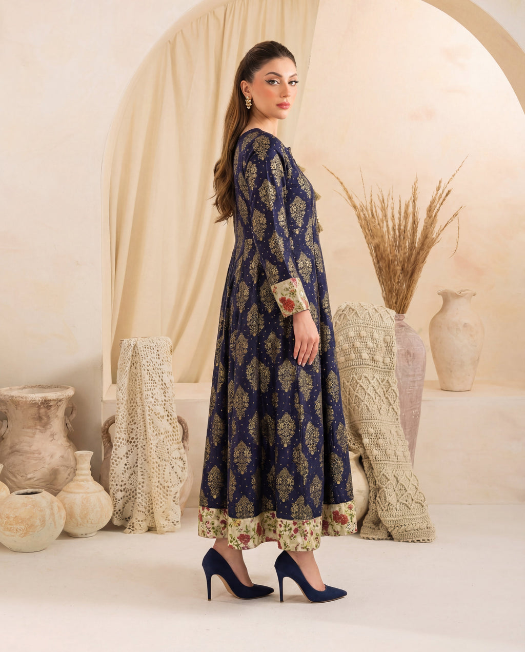 Yasna Premium Fabric Pakistani Winter Dresses - Sahiba-clothing - 4