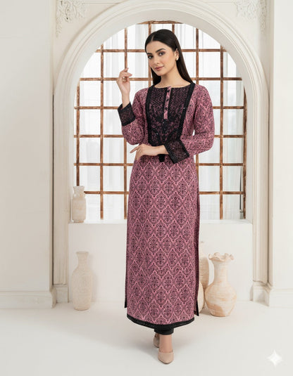 Cew - Mauve Premium Fabric Pakistani Summer Dresses - Sahiba-clothing - 4