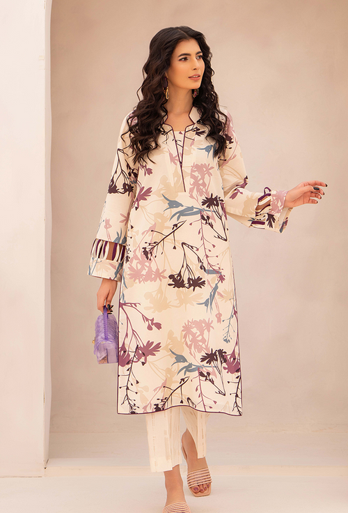 Freya - D03 Cotton Pakistani Summer Dresses - Humdum - 1