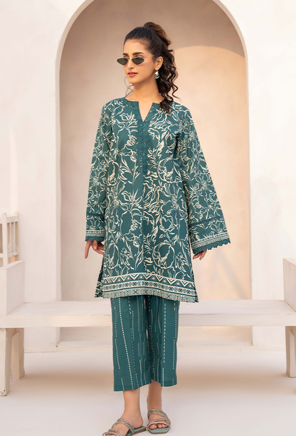 Freya - D10 Cotton Pakistani Summer Dresses - Humdum - 1