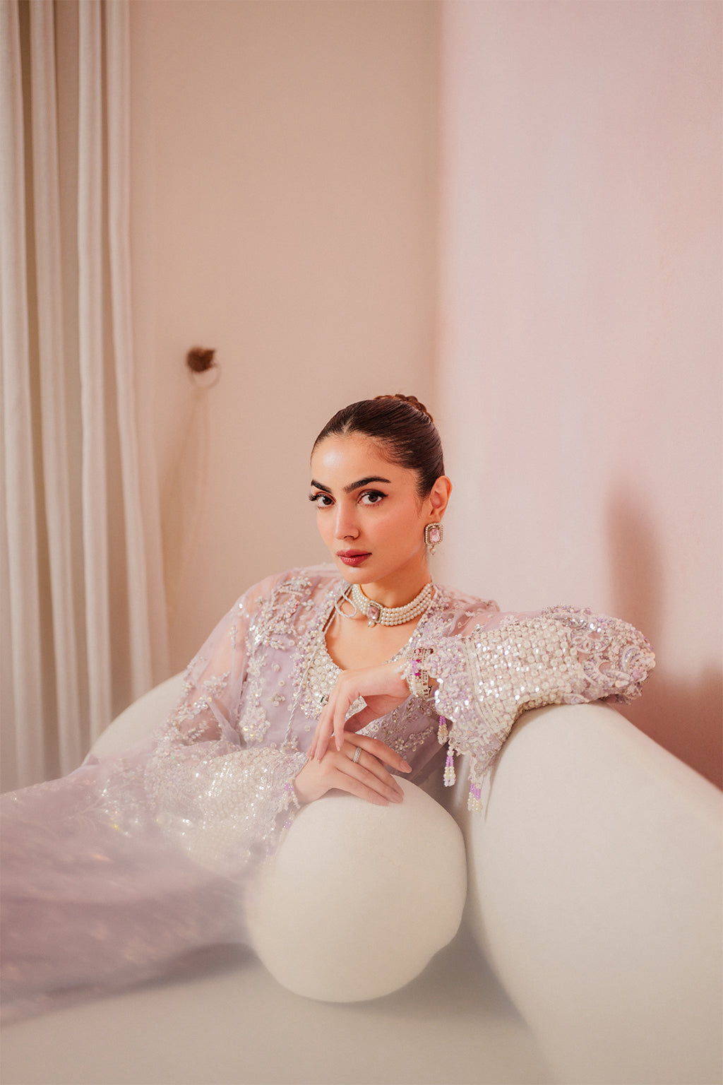 Lapis Raw Silk Pakistani Formal Dresses - Emaan Adeel - 7