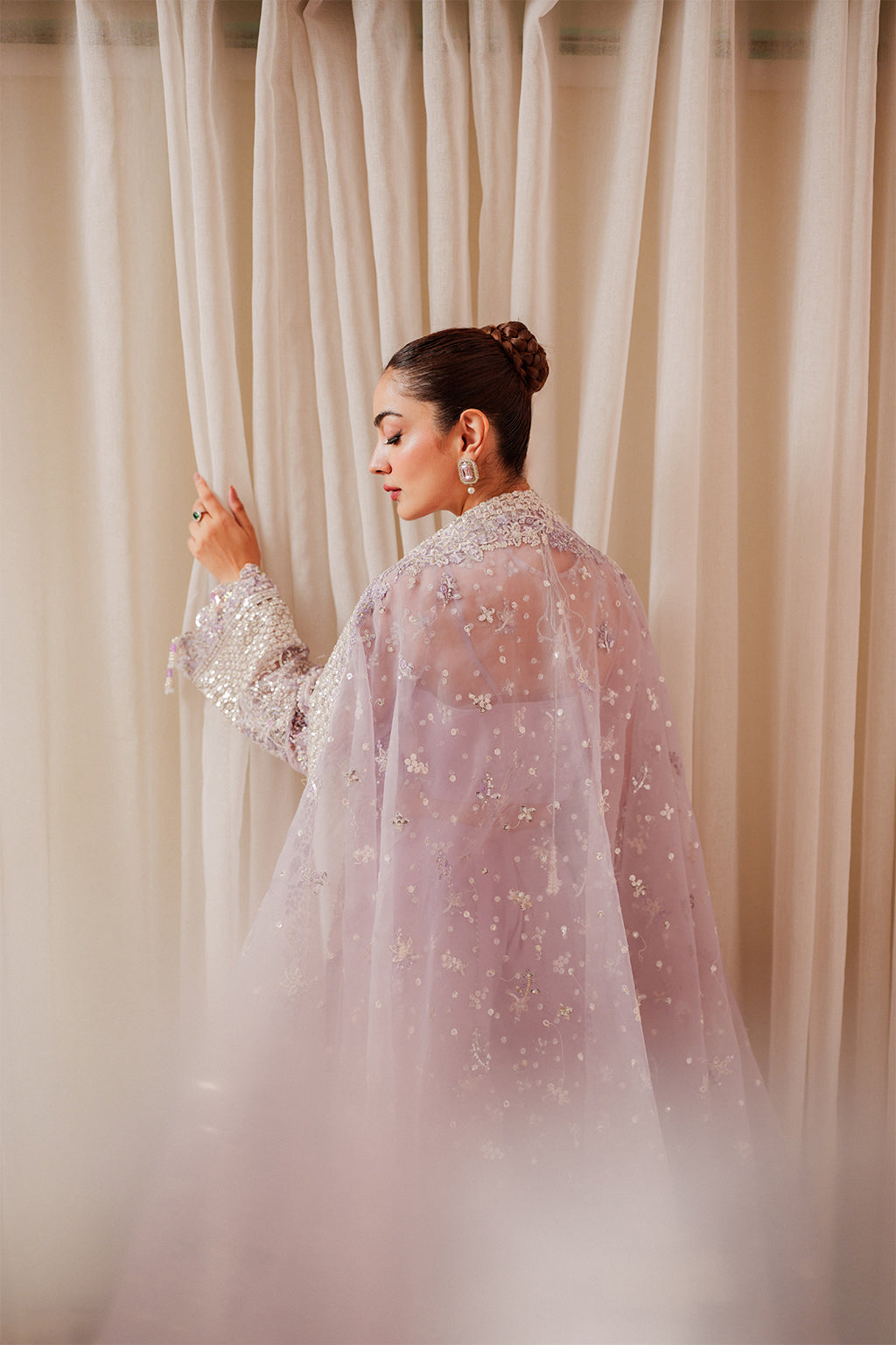Lapis Raw Silk Pakistani Formal Dresses - Emaan Adeel - 11