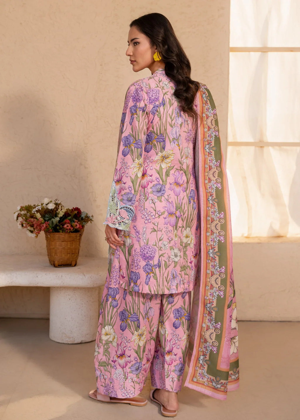Alara Pink Premium Fabric Pakistani Summer Dresses - Sahiba-clothing - 2