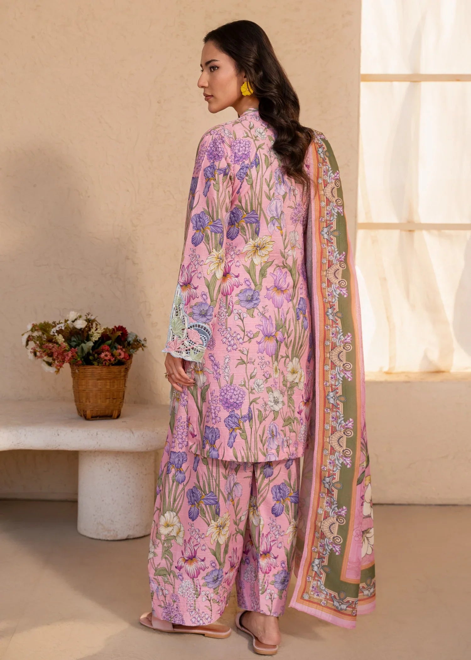 Alara Pink Premium Fabric Pakistani Summer Dresses - Sahiba-clothing - 2