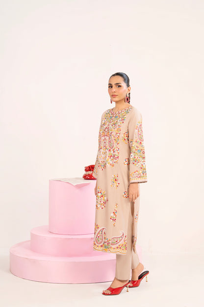 Nureh Skin Premium Fabric Pakistani Summer Dresses - Sahiba-clothing - 6