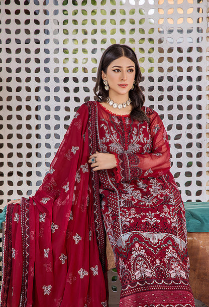 Pareesha embroidery tilla work collection-PS-03 Raw Silk Pakistani Winter Dresses - Humdum - 2