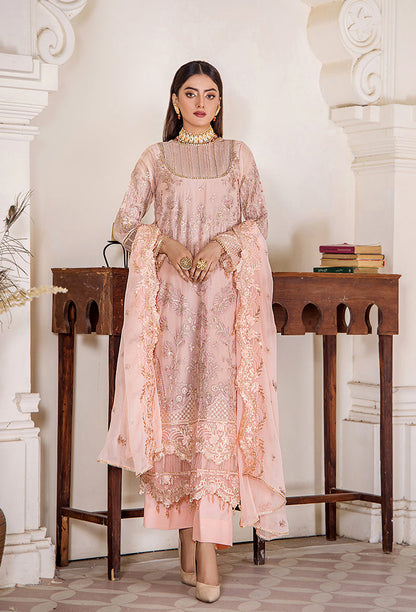 Pareesha embroidery tilla work collection-PS-07 Raw Silk Pakistani Winter Dresses - Humdum - 4
