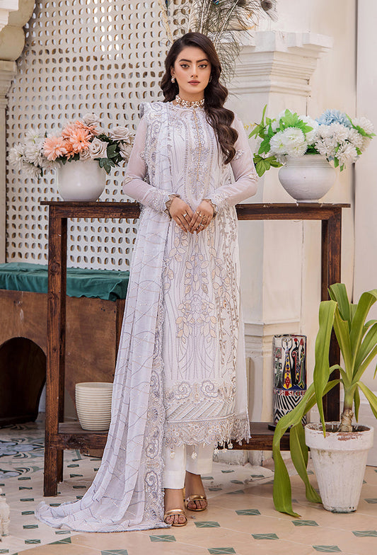 Pareesha embroidery tilla work collection-PS-02 Raw Silk Pakistani Winter Dresses - Humdum - 2