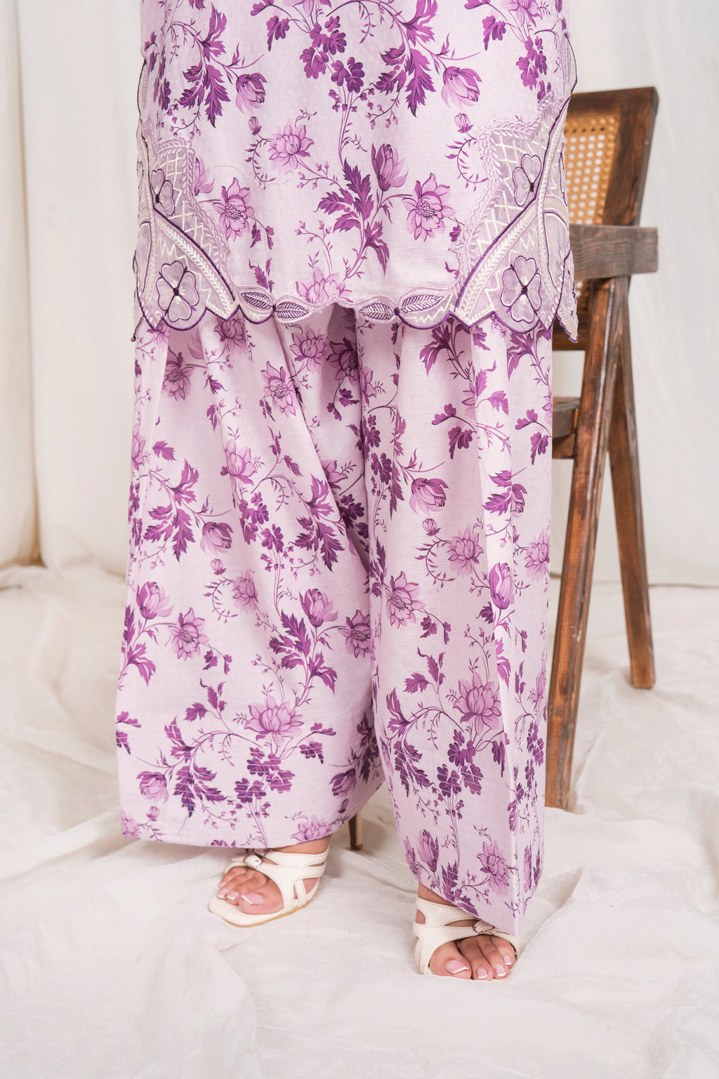 Phool - Purple Premium Fabric Pakistani Summer Dresses - Sahiba-clothing - 5