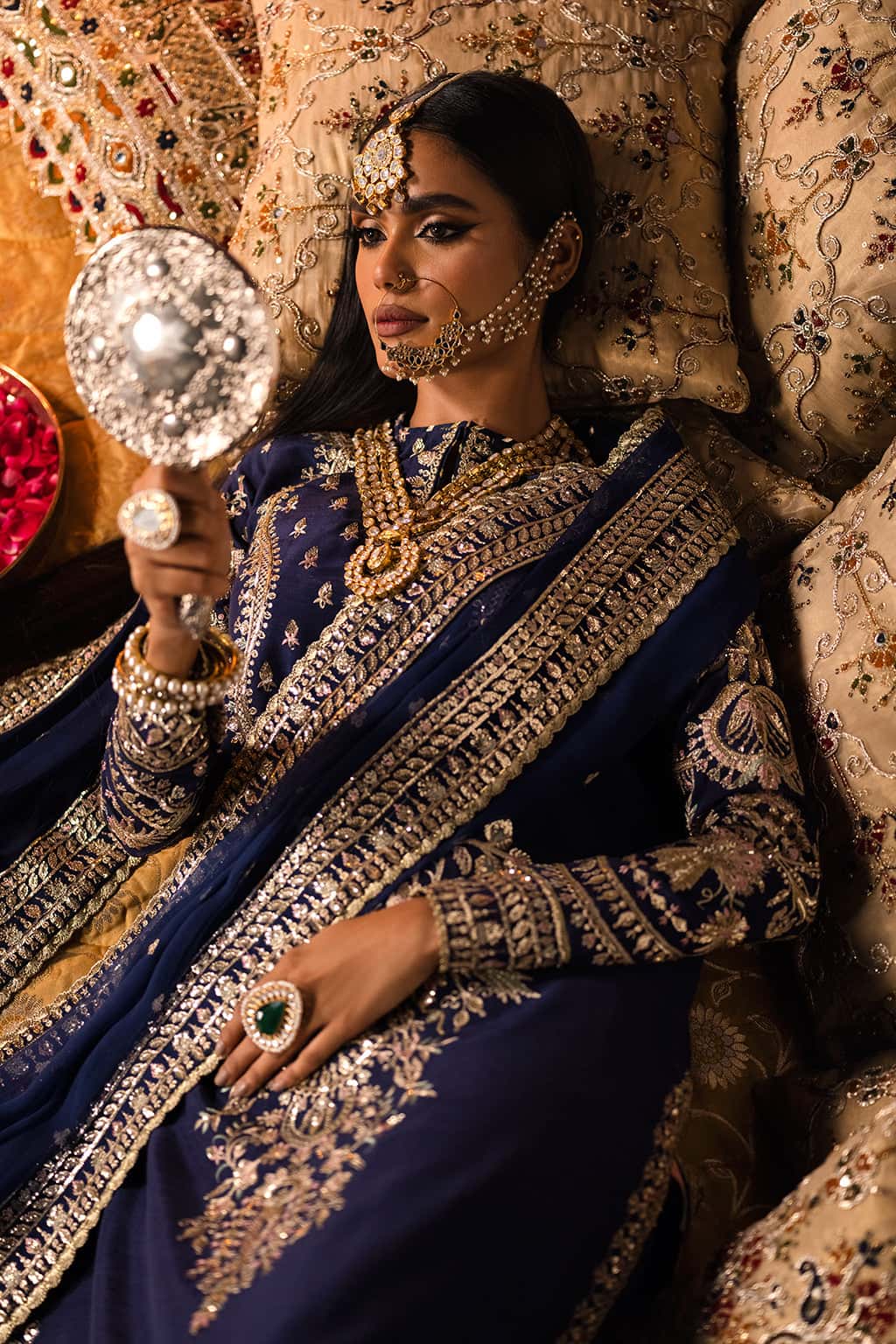 Maya Raw Silk Pakistani Formal Dresses - Afrozeh - 3