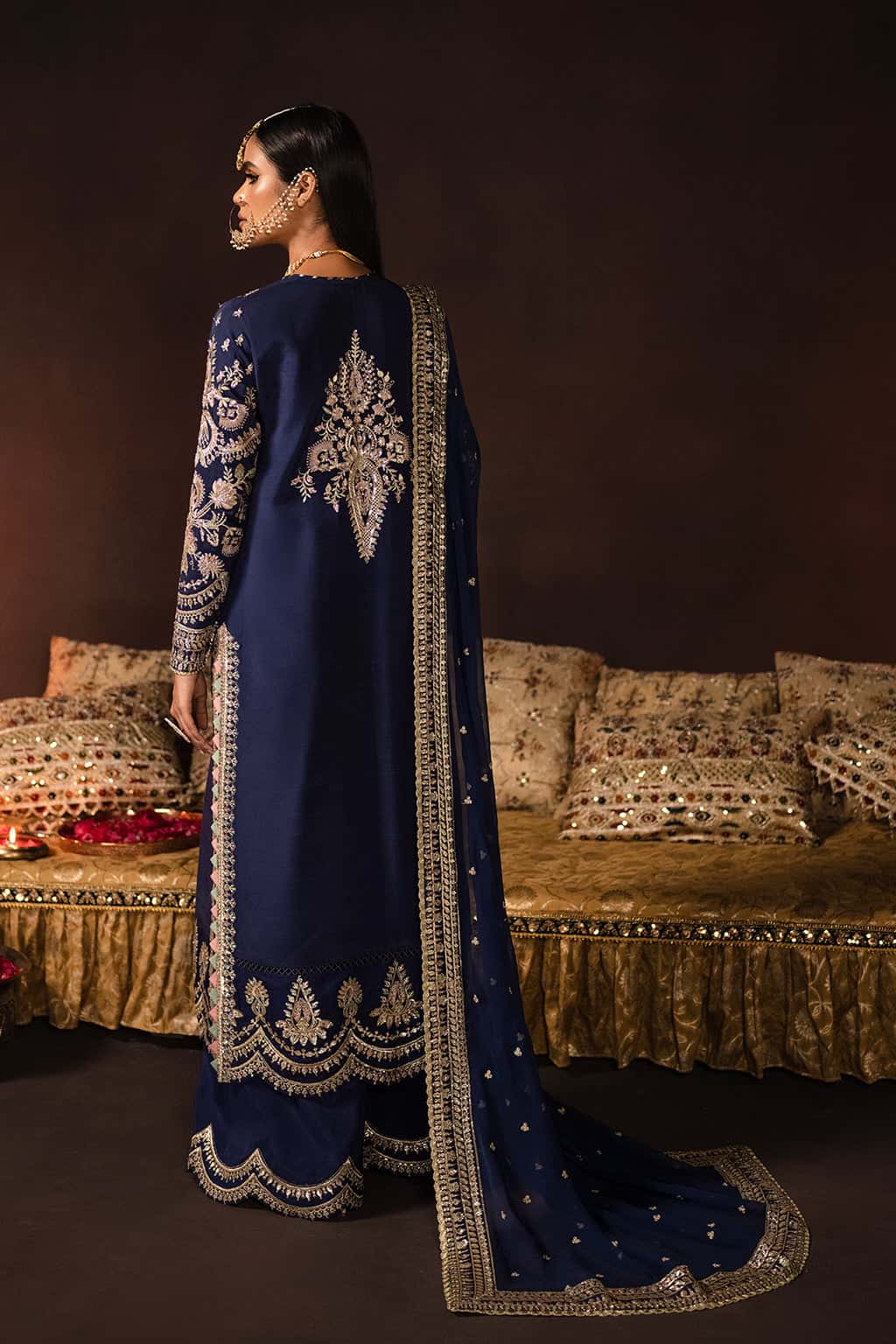 Maya Raw Silk Pakistani Formal Dresses - Afrozeh - 2