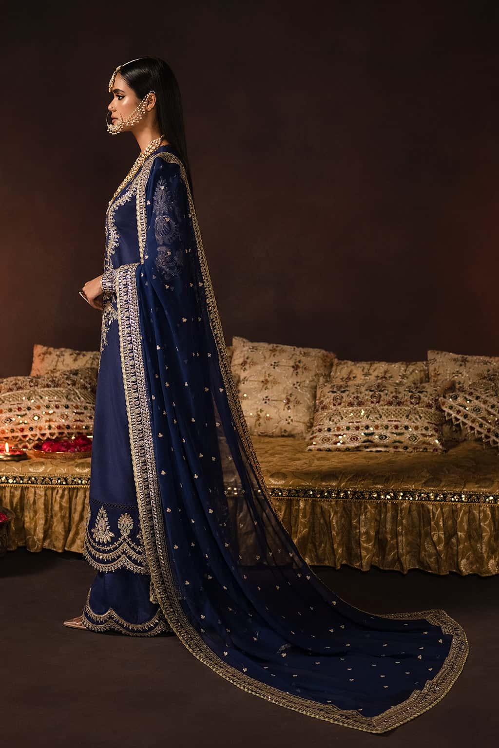 Maya Raw Silk Pakistani Formal Dresses - Afrozeh - 4