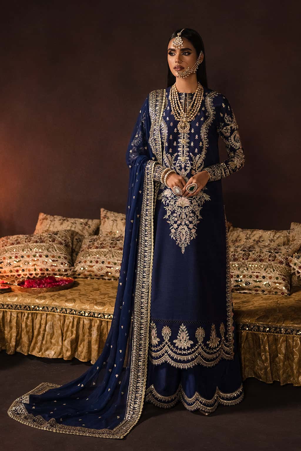 Maya Raw Silk Pakistani Formal Dresses - Afrozeh - 1