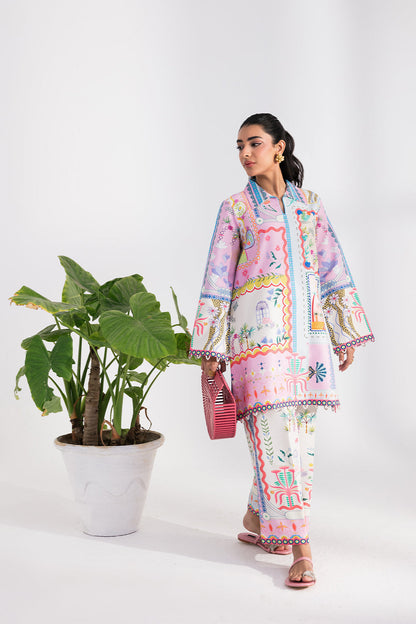 NEREL (AX-07) Cotton Pakistani Summer Dresses - aabyaan - 2