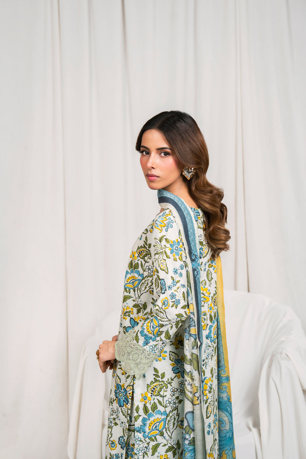 Sanam - Pista Premium Fabric Pakistani Summer Dresses - Sahiba-clothing - 6